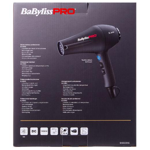 Babyliss Pro Sèche-Cheveux SL Ionic Soft Touch 1900W