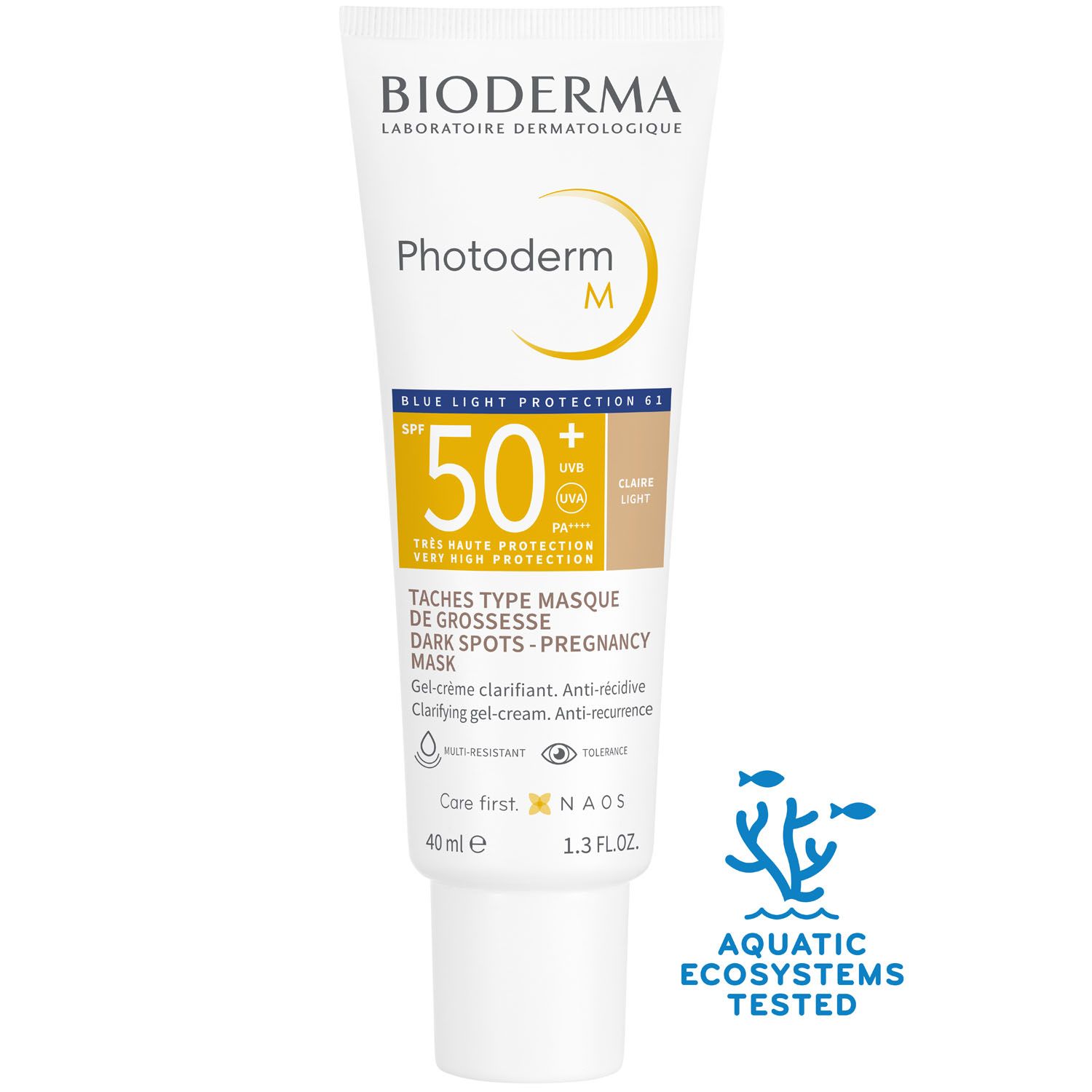 Солнцезащитный крем-гель M SPF 50+, светлый оттенок, 40 мл – купить в ...